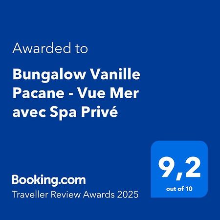 Bungalow Vanille Pacane - Vue Mer Avec Spa Prive Les Trois-Ilets Luaran gambar