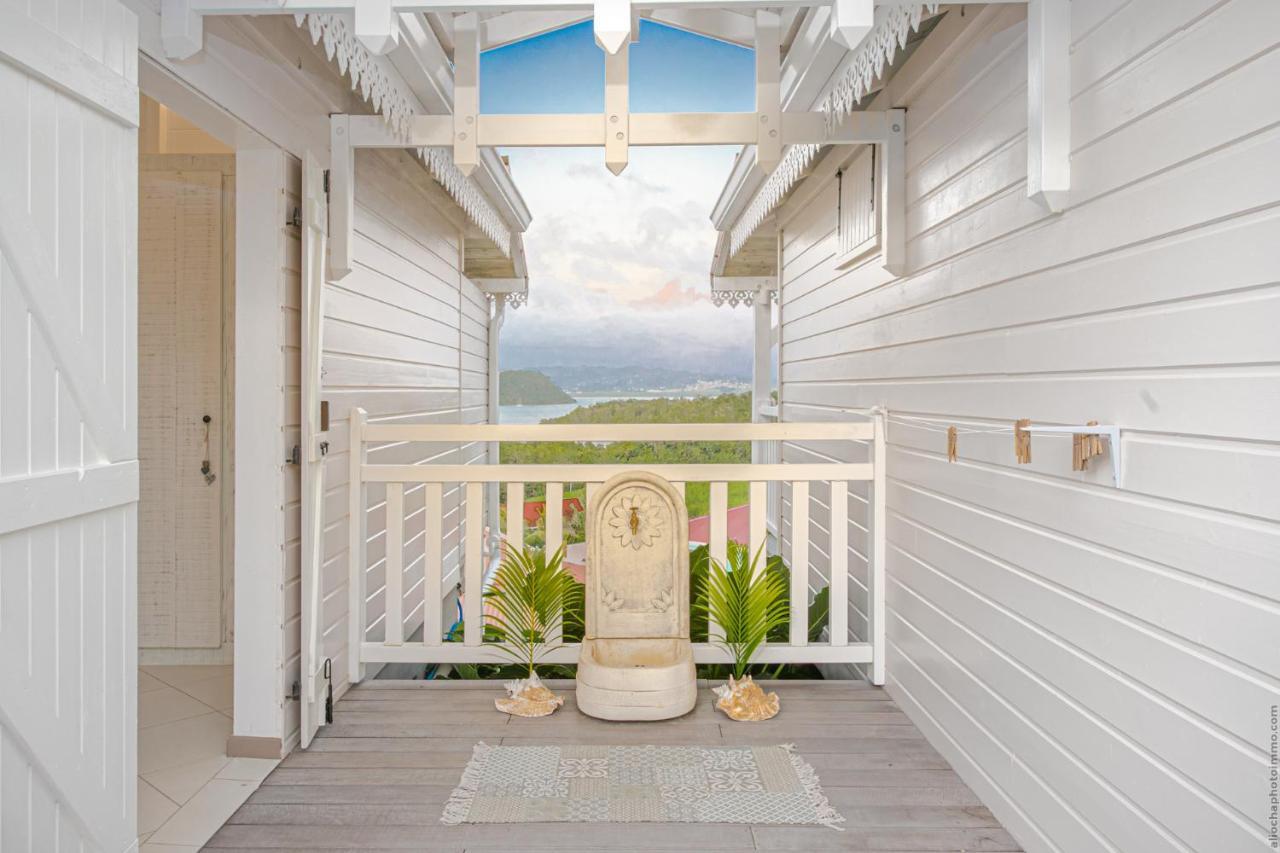 Bungalow Vanille Pacane - Vue Mer Avec Spa Prive Les Trois-Ilets Luaran gambar