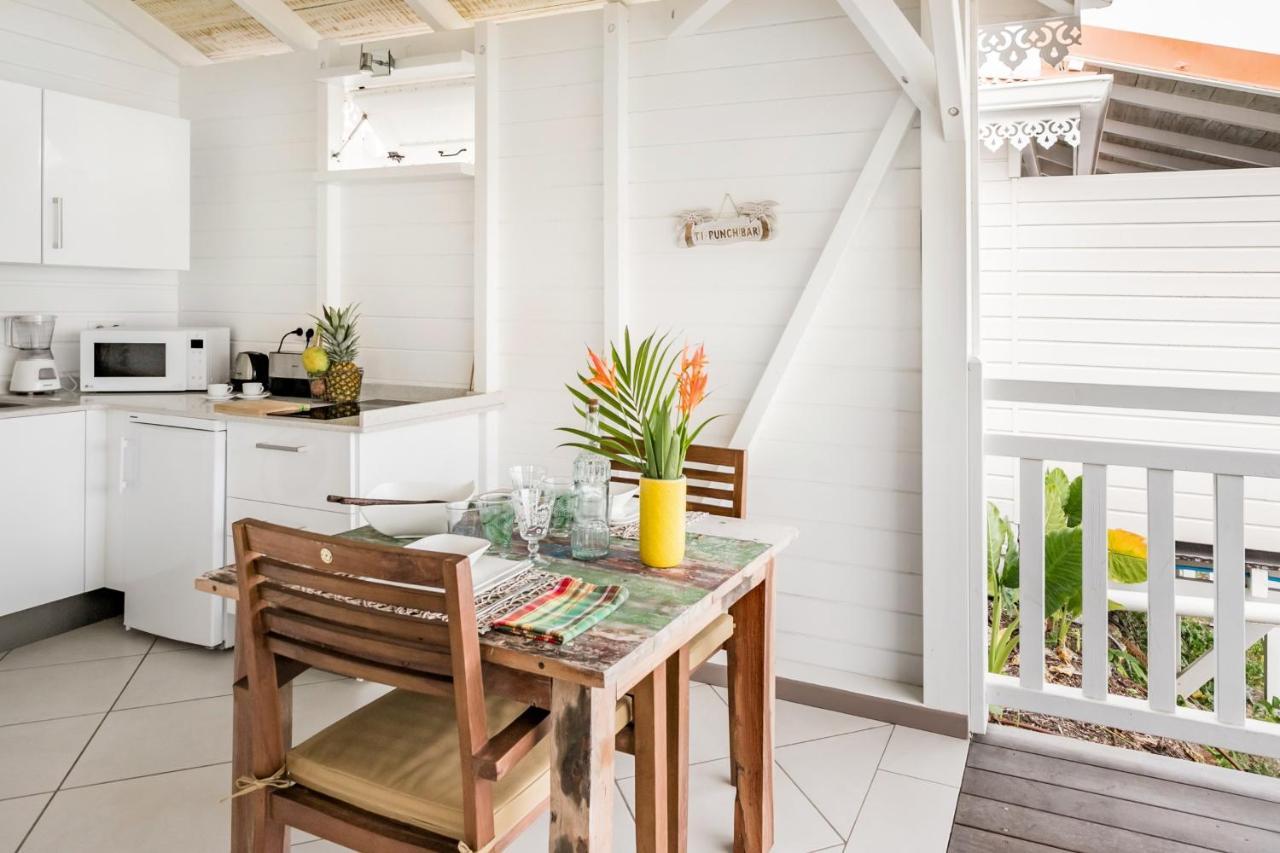 Bungalow Vanille Pacane - Vue Mer Avec Spa Prive Les Trois-Ilets Luaran gambar