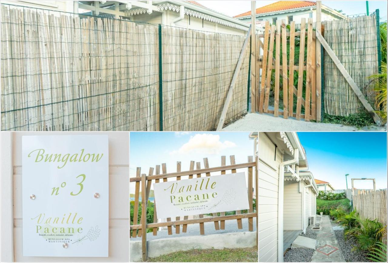 Bungalow Vanille Pacane - Vue Mer Avec Spa Prive Les Trois-Ilets Luaran gambar